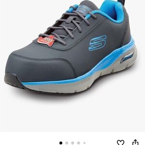 Men Work Skechers Alloy Toe ArchFit Shoes 10.5 NWT